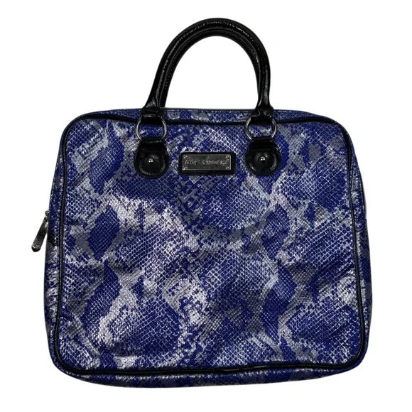 Betsey Johnson Bags Betsey Johnson Blue Silver Metallic